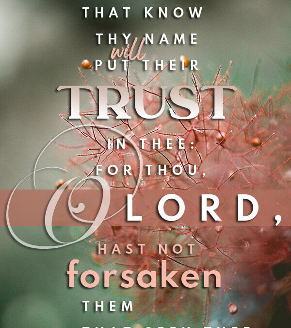 Psalm 9:10