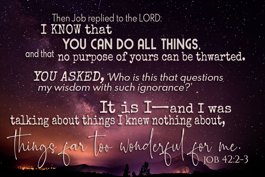 Job 42:2-3