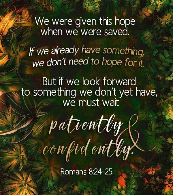 Romans 8:24-25