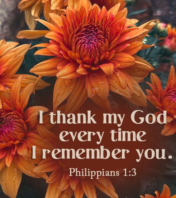 Philippians 1:3