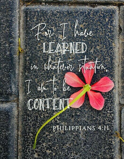 Philippians 4:11