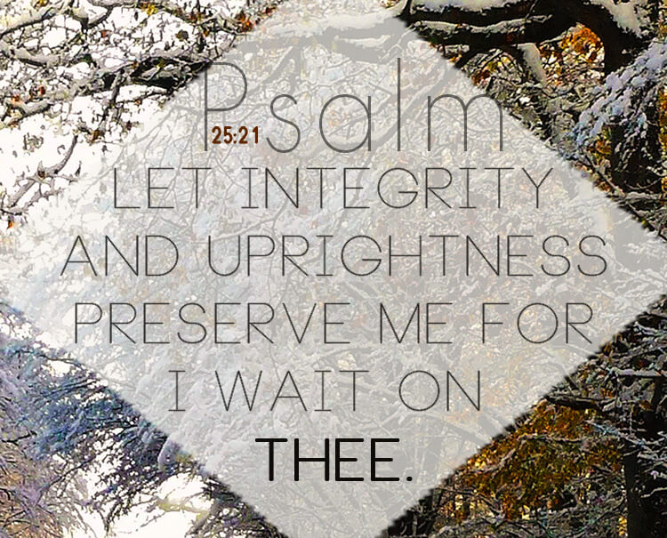 Psalm 25:21