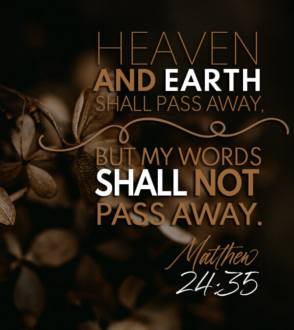 Matthew 24:35