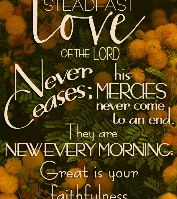 Lamentations 3:22-23
