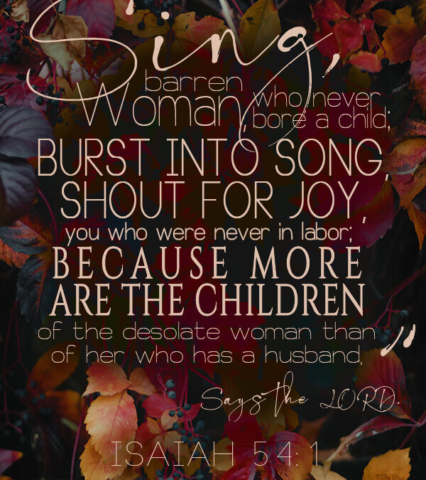 Isaiah 54:1