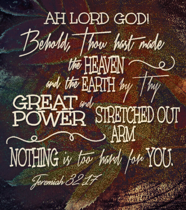 Jeremiah 32:17