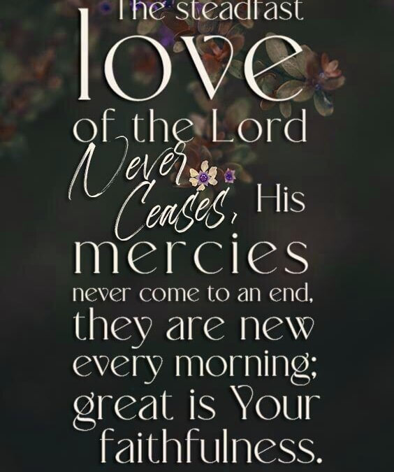 Lamentations 3:22-23