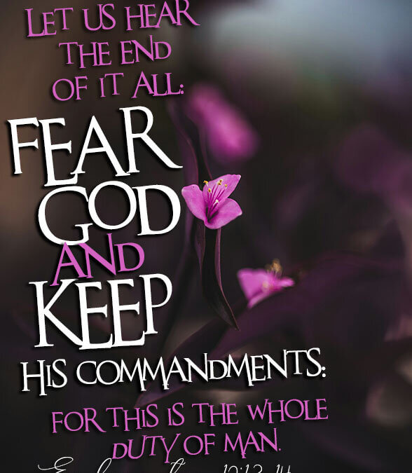 Ecclesiastes 12:13-14
