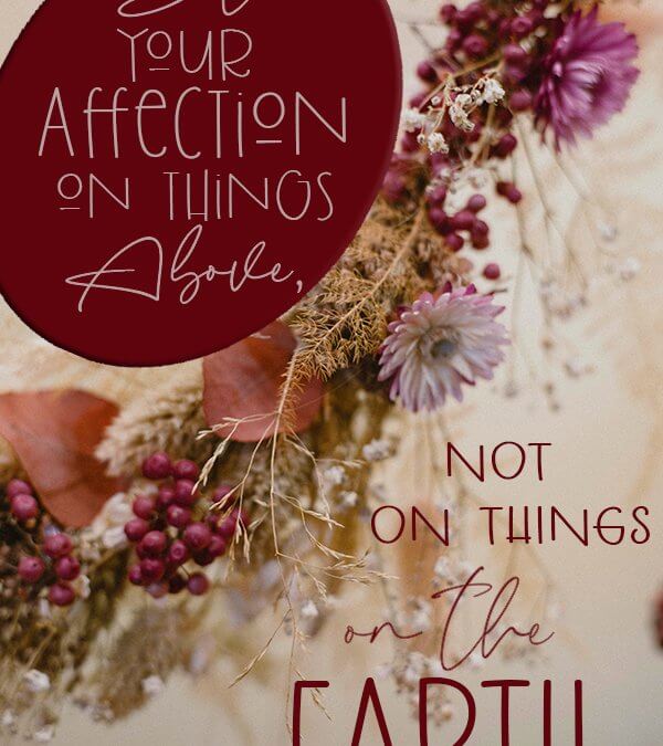 Colossians 3:2